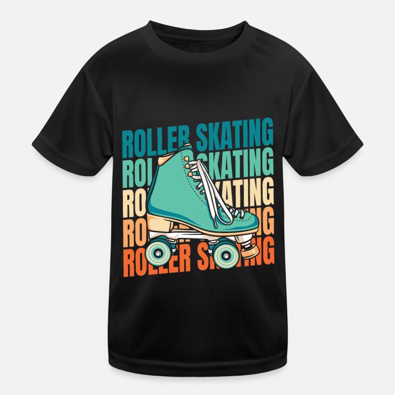 Rollschuhe Rollschuhlaufen Kinder Funktions-T-Shirt