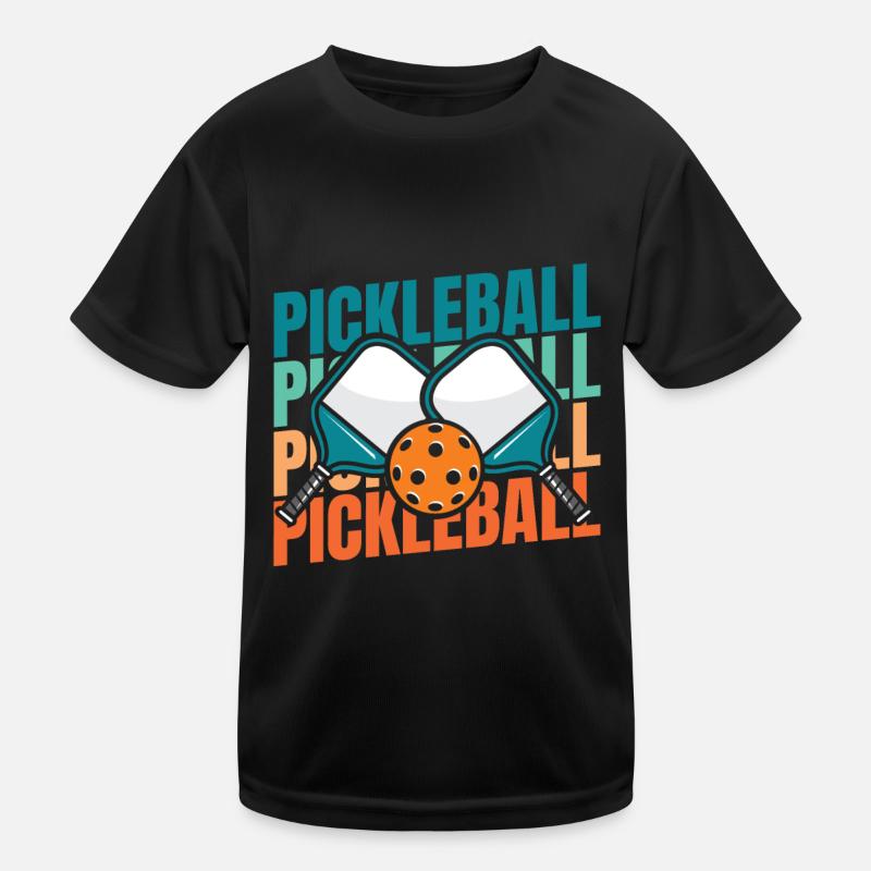 Pickleball Kinder Funktions-T-Shirt