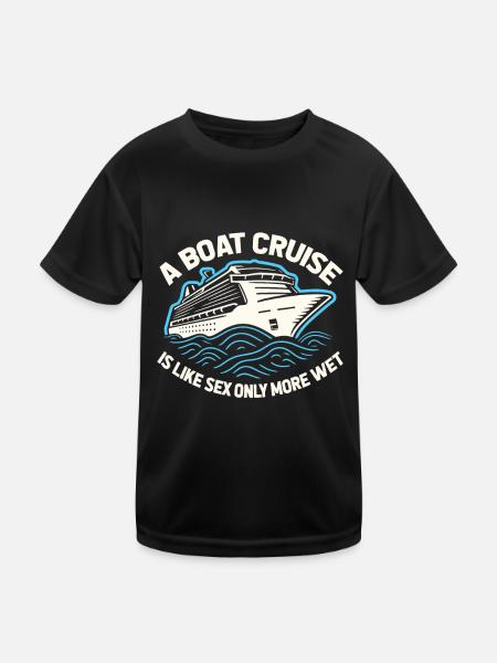 Cruise Funny - Kids Functional T-Shirt - black - Front