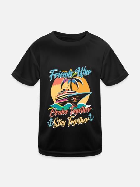 Cruise - Kids Functional T-Shirt - black - Front