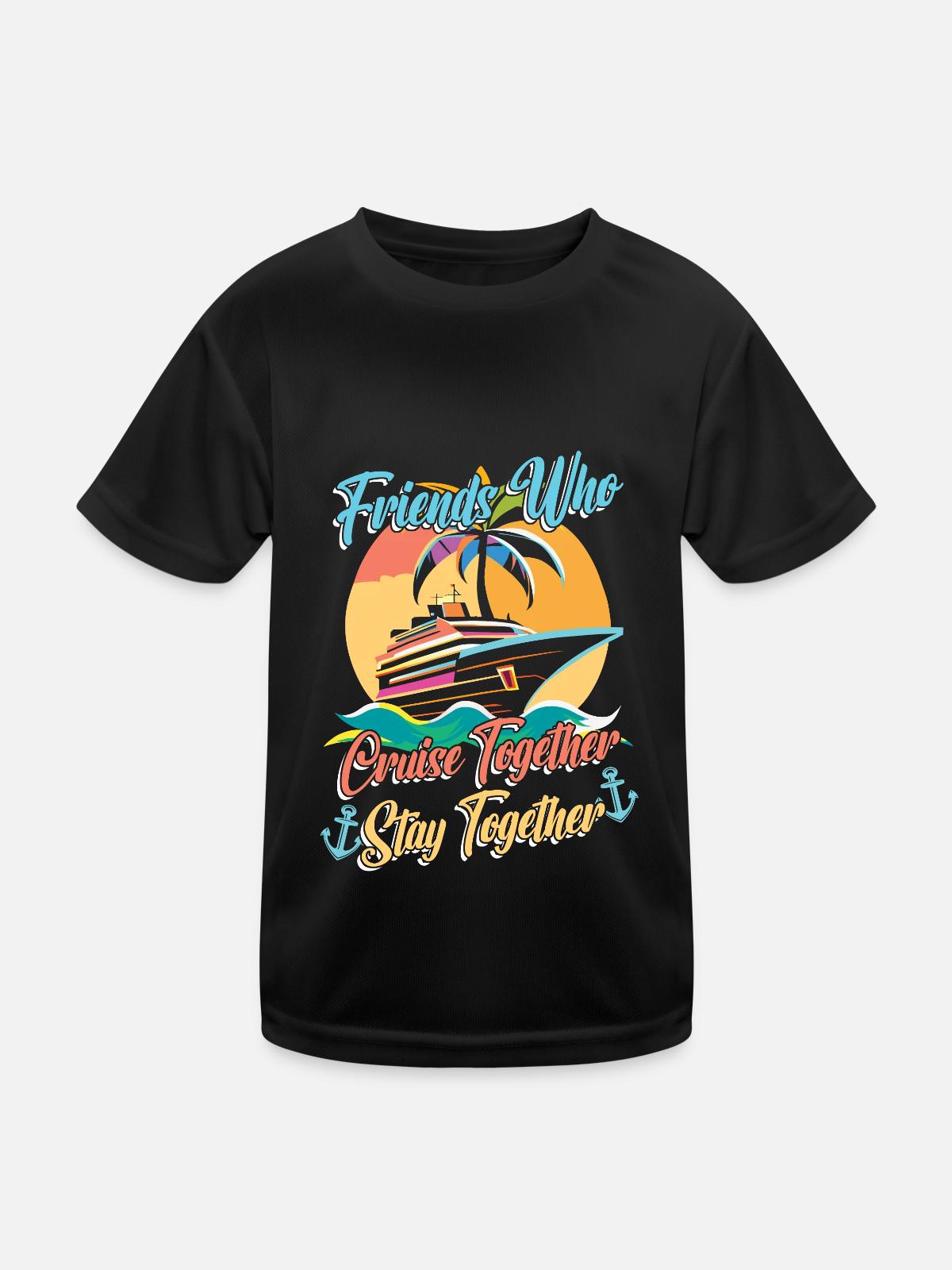 Cruise - Kids Functional T-Shirt - black - Front