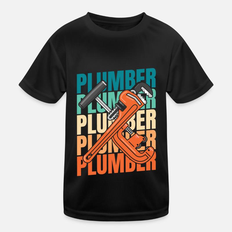 Plumber Plumber Kids Functional T-Shirt