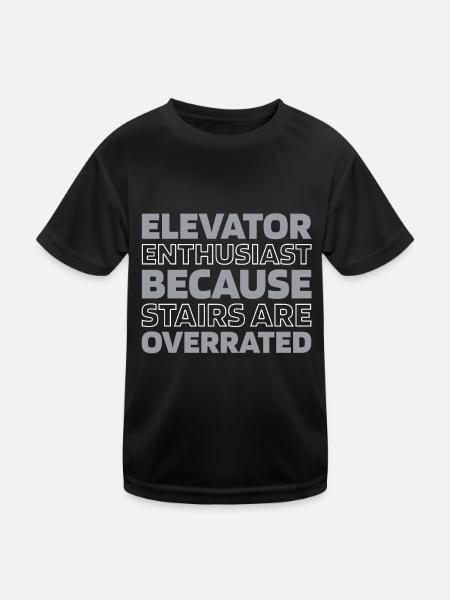 Elevator Elevator - Kids Functional T-Shirt - black - Front