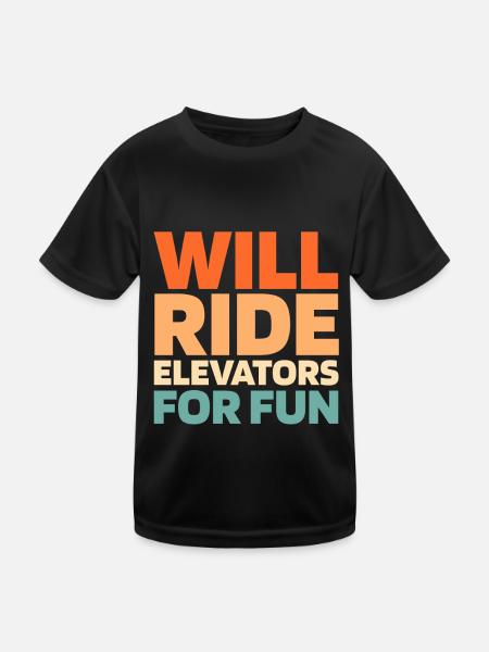 Elevator Elevator - Kids Functional T-Shirt - black - Front