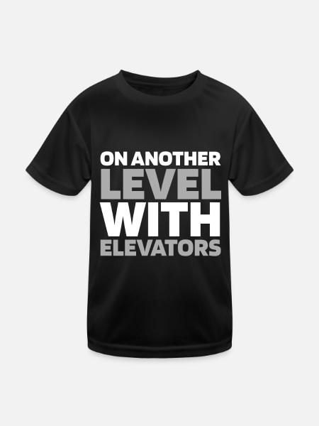 Elevator Elevator - Kids Functional T-Shirt - black - Front
