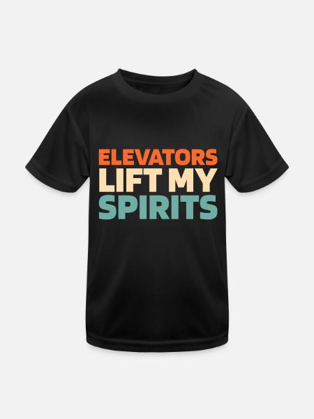 Elevator Elevator - Kids Functional T-Shirt - black - Front
