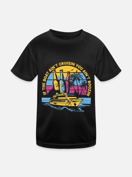 Croisière - T-shirt sport Enfant - noir - Devant