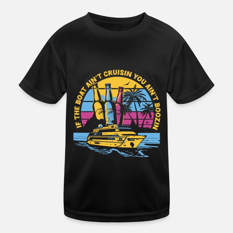 Kreuzfahrt - Kinder Funktions-T-Shirt - Schwarz