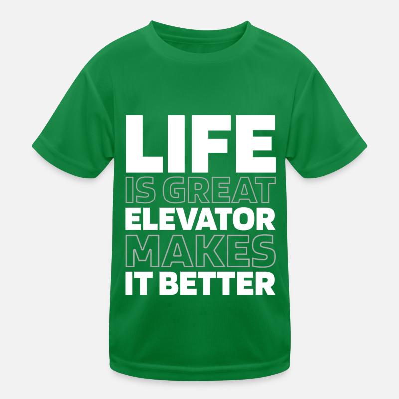 Elevator Elevator Kids Functional T-Shirt
