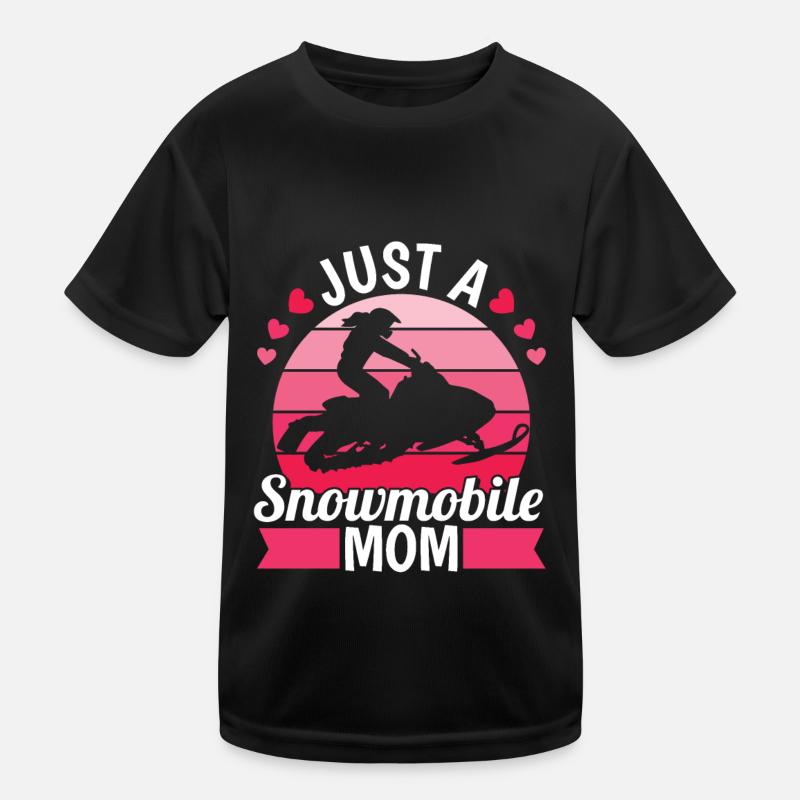 Schneemobil Motorschlitten Mutter Kinder Funktions-T-Shirt