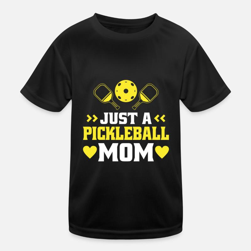 Pickleball Mutter Just A Pickleball Mom Kinder Funktions-T-Shirt