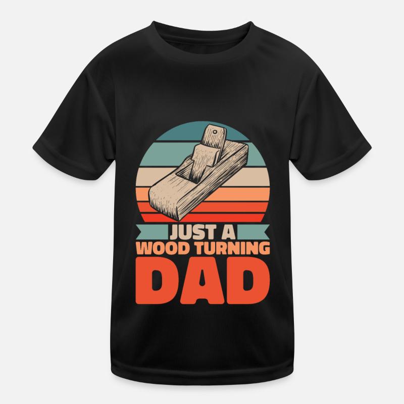 Drechseln Drechsler Vater Kinder Funktions-T-Shirt