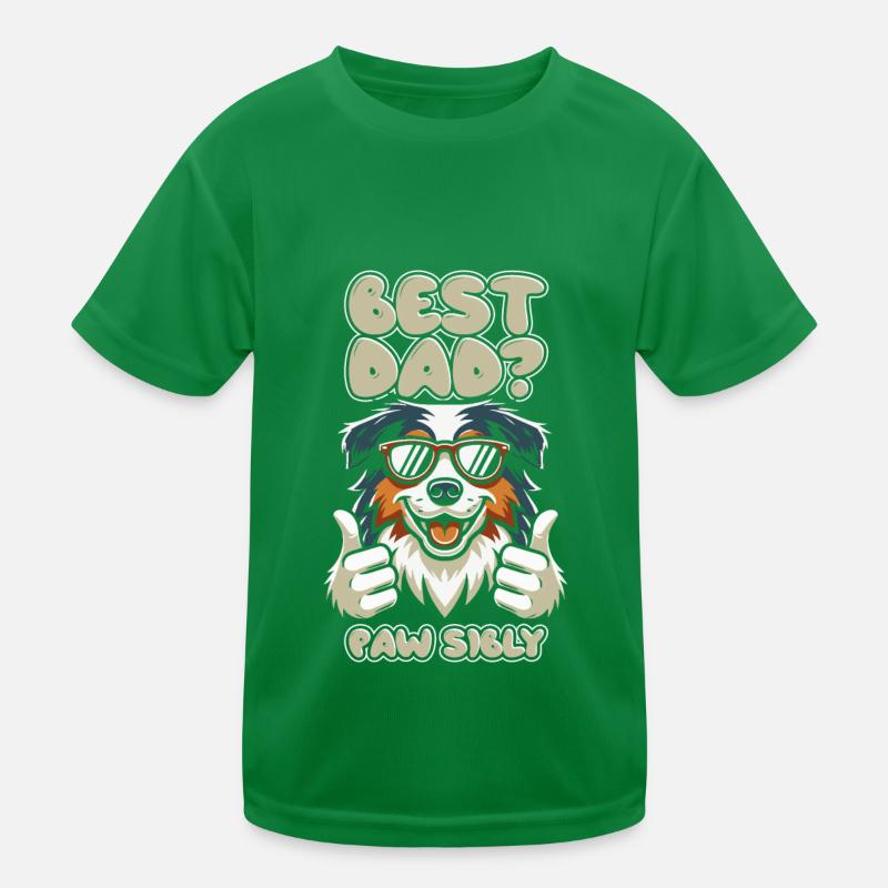 Berger Australien Père Meilleur Papa Pawsibly T-shirt sport Enfant