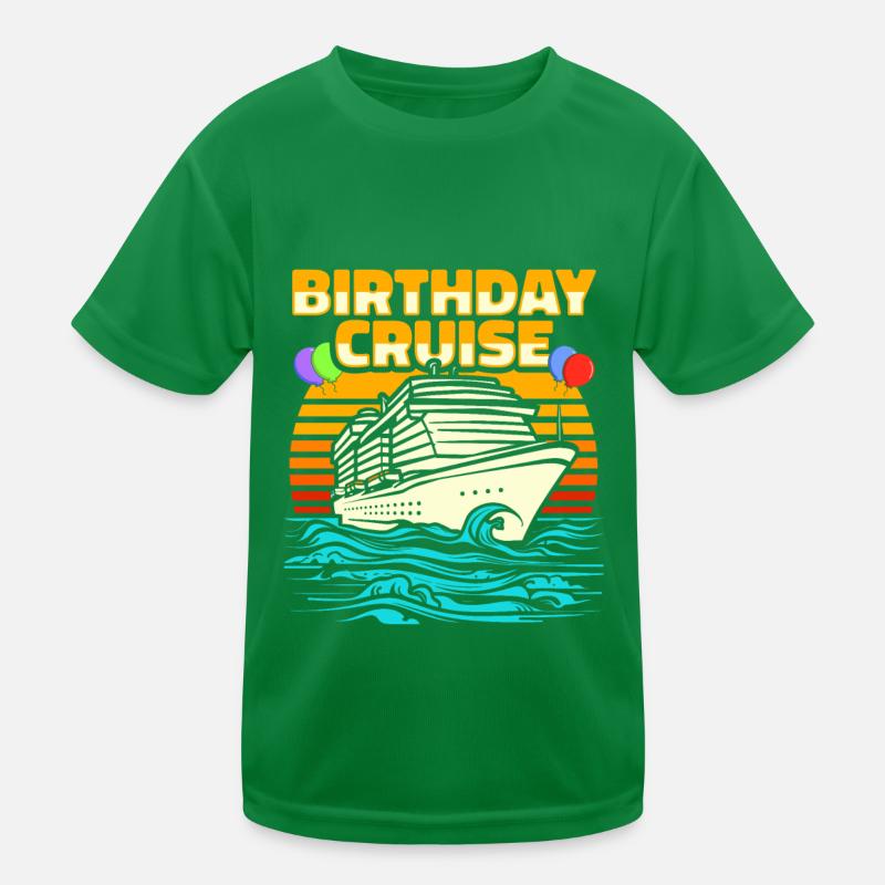 Croisière d’anniversaire à Kreuzfahrt T-shirt sport Enfant