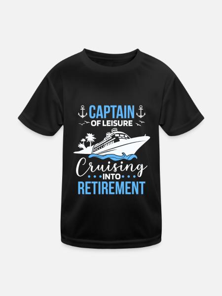 Cruise Retraité Retraite - T-shirt sport Enfant - noir - Devant
