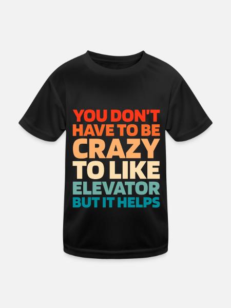 Elevator Elevator - Kids Functional T-Shirt - black - Front