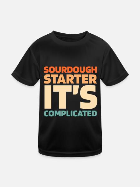 Sourdough bread - Kids Functional T-Shirt - black - Front