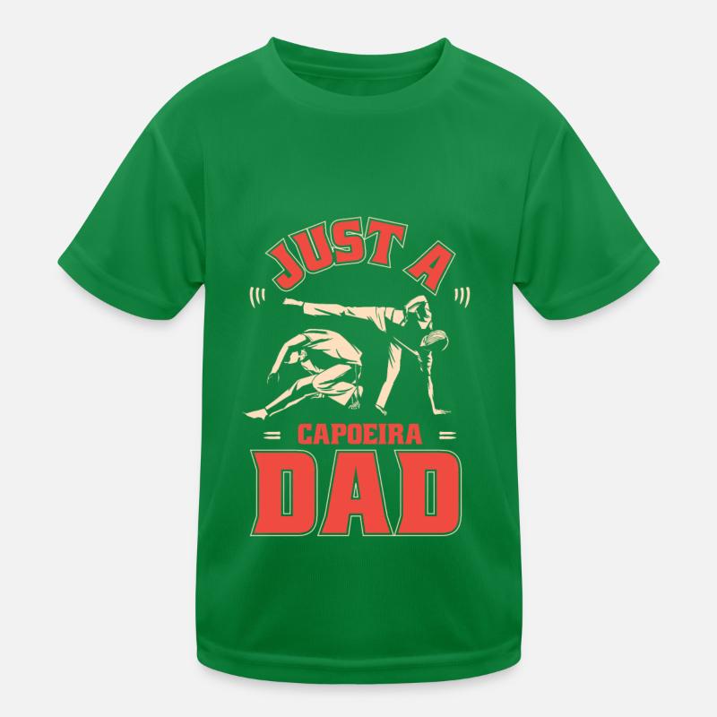 Capoeira Martial Dance Just A Capoeira Dad Kids Functional T-Shirt