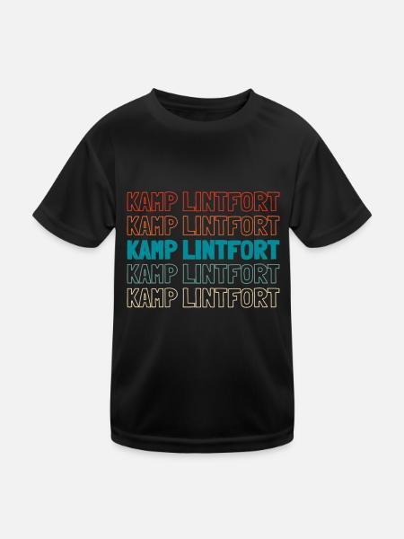 German city Kamplintfort, North Rhine-Westphalia - Kids Functional T-Shirt - black - Front