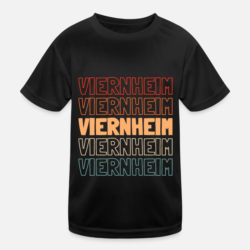 Deutsche Stadt Viernheim Hessen Kinder Funktions-T-Shirt