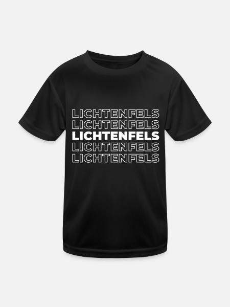 Ville allemande de Lichtenfels, Bavière - T-shirt sport Enfant - noir - Devant