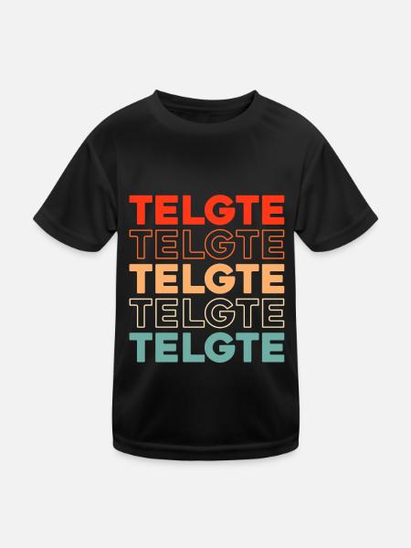 Deutsche Stadt Telgte Nordrheinwestfalen - Kinder Funktions-T-Shirt - Schwarz - Vorne