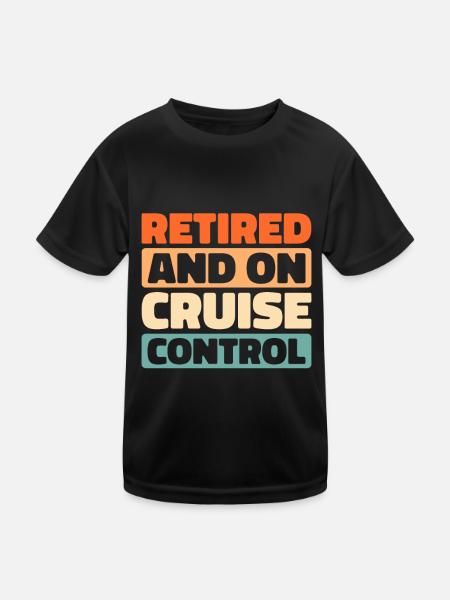 Cruise Retraite - T-shirt sport Enfant - noir - Devant