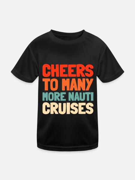 Croisière d’anniversaire à Kreuzfahrt - T-shirt sport Enfant - noir - Devant