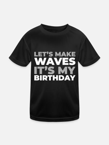 Croisière d’anniversaire à Kreuzfahrt - T-shirt sport Enfant - noir - Devant