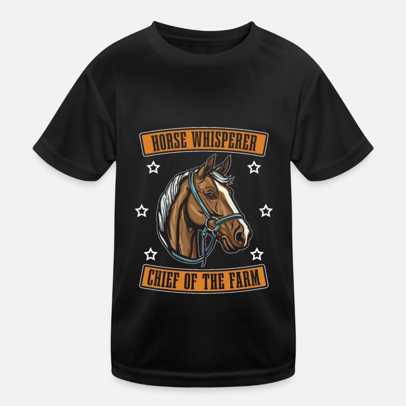 Cheval Equestre Chef de la Ferme T-shirt sport Enfant