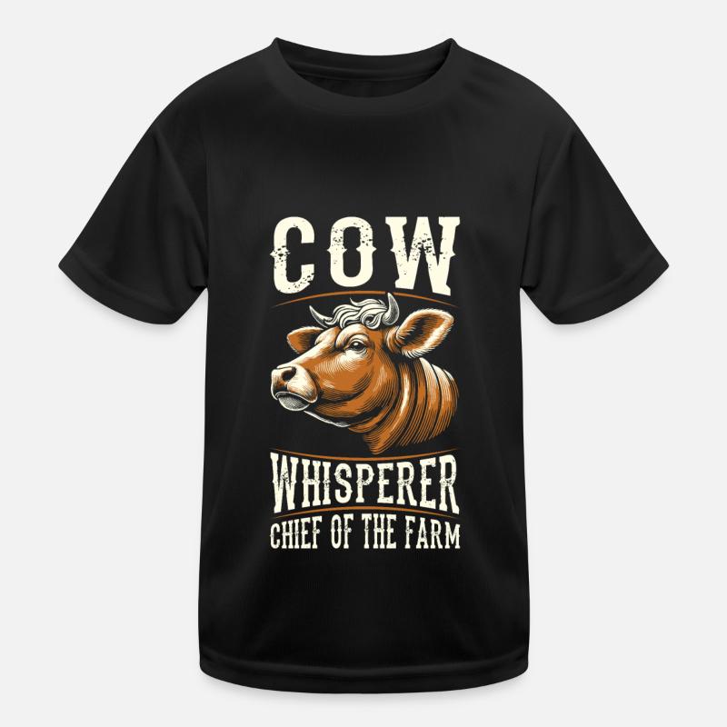 Éleveur de vaches, éleveur laitier, chef d’exploitation T-shirt sport Enfant