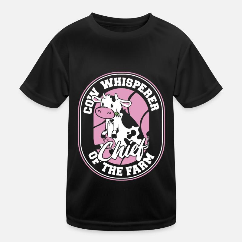 Éleveur de vaches, éleveur laitier, chef d’exploitation T-shirt sport Enfant