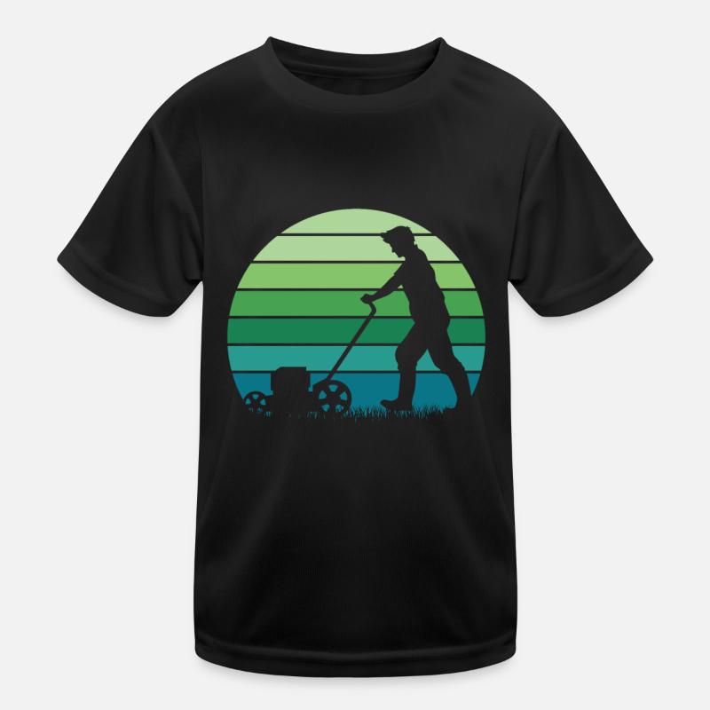 Rasenmäher Mähen Kinder Funktions-T-Shirt