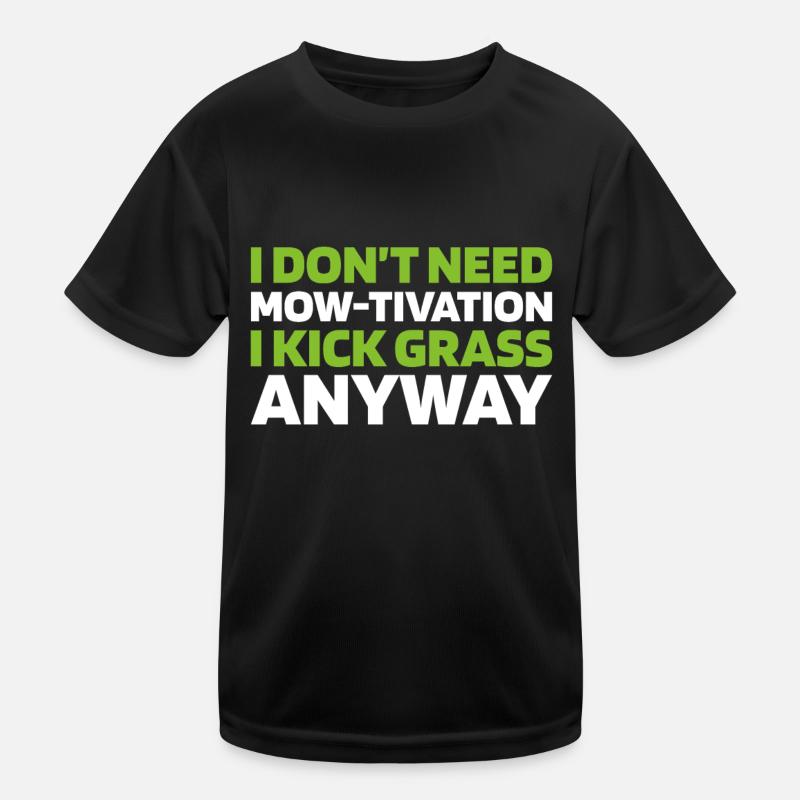 Lawn mower mowing Kids Functional T-Shirt