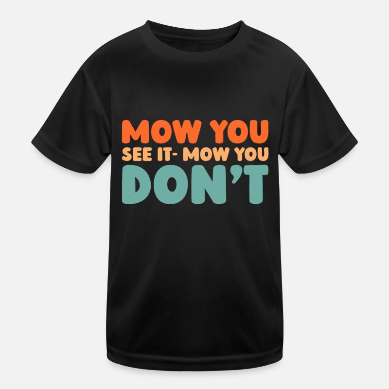 Rasenmäher Mähen Kinder Funktions-T-Shirt