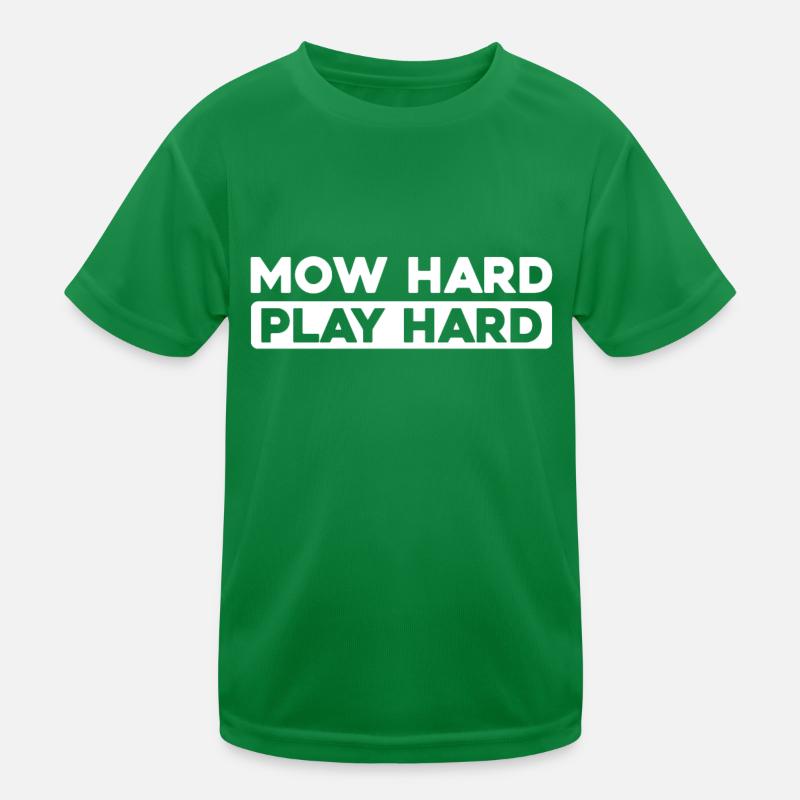 Rasenmäher Mähen Kinder Funktions-T-Shirt