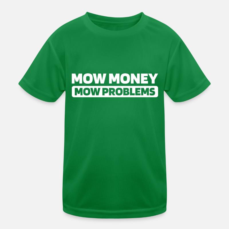 Lawn mower mowing Kids Functional T-Shirt