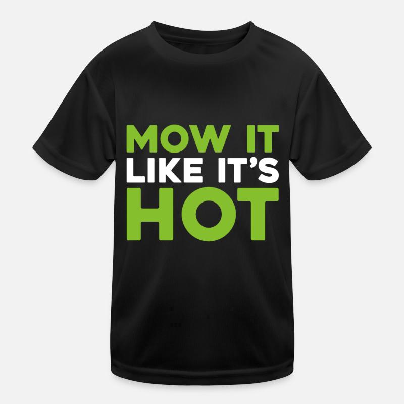 Lawn mower mowing Kids Functional T-Shirt