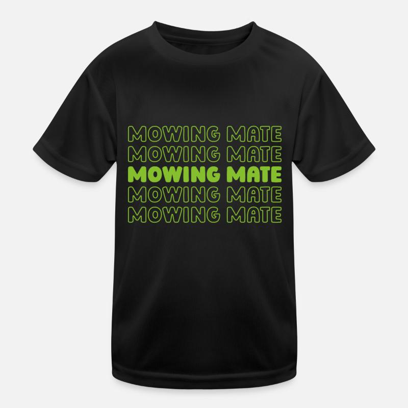 Lawn mower mowing Kids Functional T-Shirt
