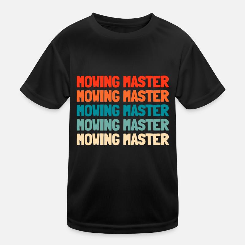 Rasenmäher Mähen Kinder Funktions-T-Shirt