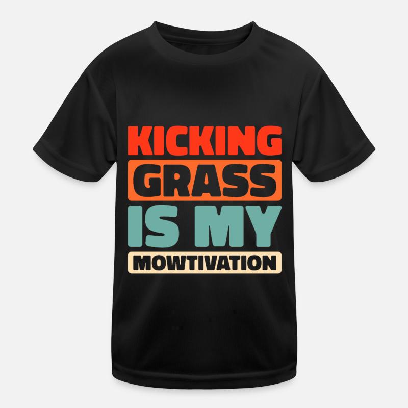 Rasenmäher Mähen Kinder Funktions-T-Shirt