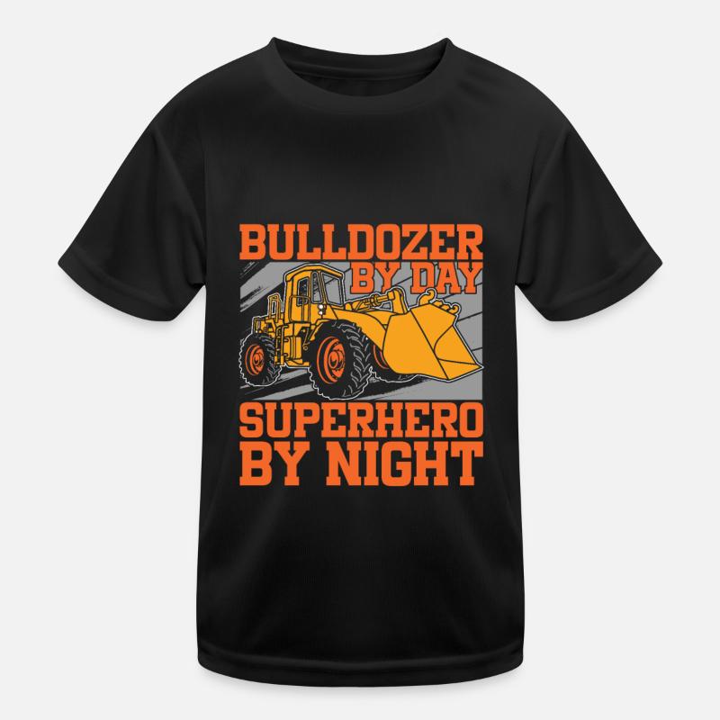 Bulldozer Planierraupe Kids Functional T-Shirt
