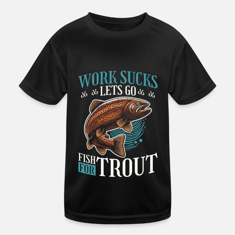 Pêcheur de truite T-shirt sport Enfant