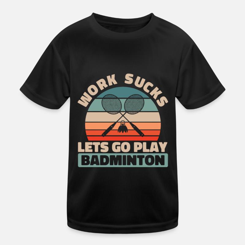 Badminton Federball Kids Functional T-Shirt