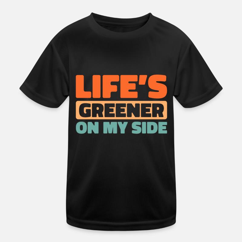 Rasenmäher Mähen Kinder Funktions-T-Shirt