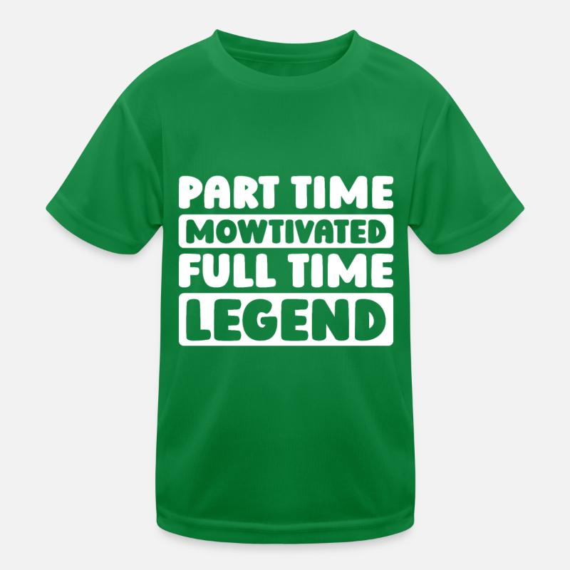 Lawn mower mowing Kids Functional T-Shirt