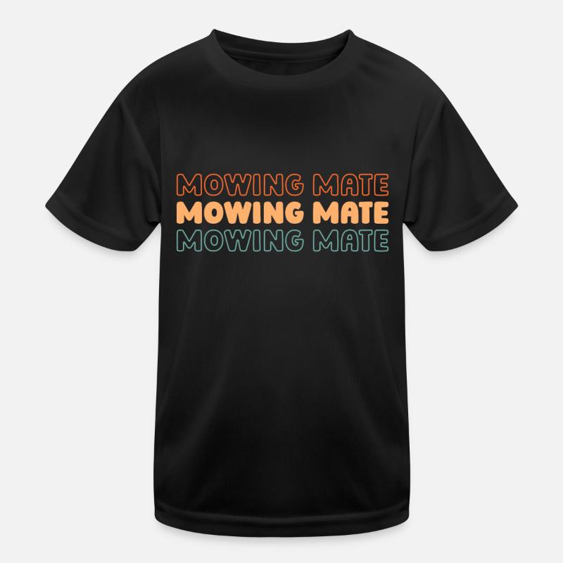 Lawn mower mowing Kids Functional T-Shirt