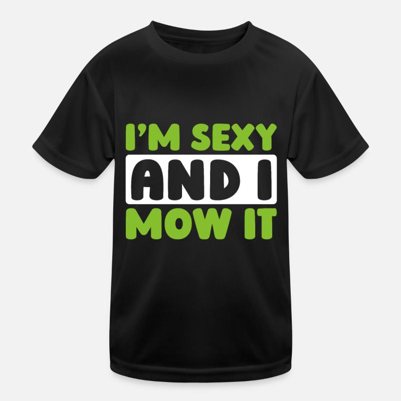 Rasenmäher Mähen Kinder Funktions-T-Shirt