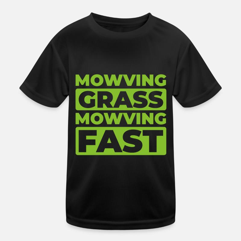 Rasenmäher Mähen Kinder Funktions-T-Shirt