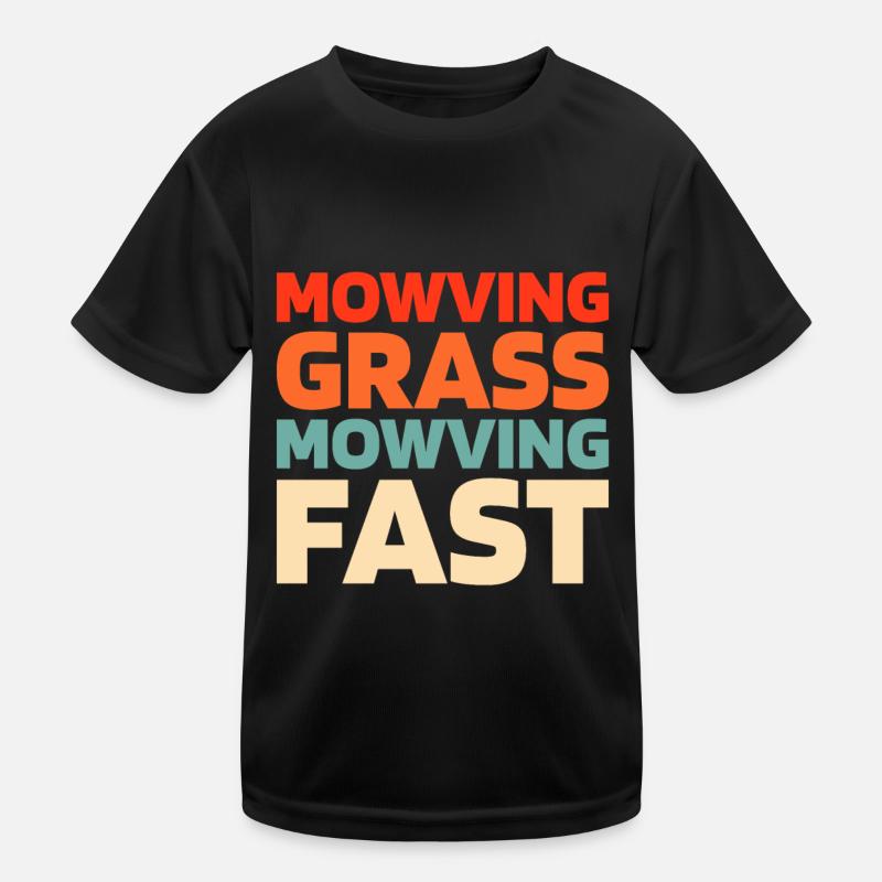 Rasenmäher Mähen Kinder Funktions-T-Shirt